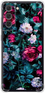 Силикон с усиленными углами чехол Сад и розы для Samsung Galaxy S21 FE - 6483sp-2302 изображение 