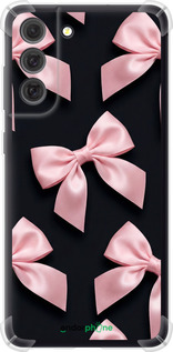 Силикон с усиленными углами чехол Coquette Ribbons Dark Coquette для Samsung Galaxy S21 FE - 6767sp-2302 изображение 