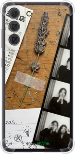 Силикон с усиленными углами чехол Aesthetic Scrapbook Collage для Samsung Galaxy S21 FE - 6773sp-2302 изображение 