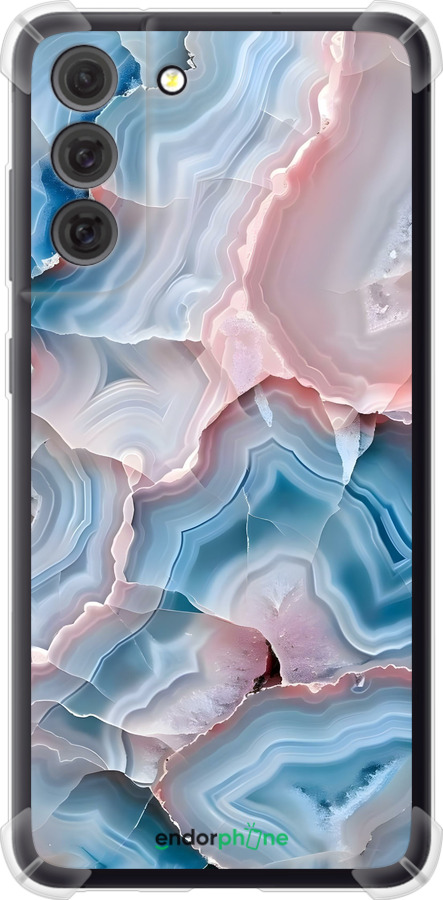 Силикон с усиленными углами чехол Мрамор для Samsung Galaxy S21 FE - 6306sp-2302 изображение 