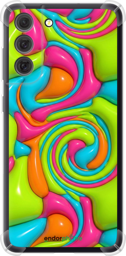 Силикон с усиленными углами чехол Y2K Jelly Dream для Samsung Galaxy S21 FE - 6780sp-2302 изображение 