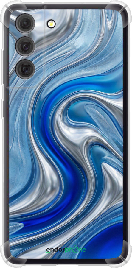 Силикон с усиленными углами чехол Liquid Chrome для Samsung Galaxy S21 FE - 6781sp-2302 изображение 