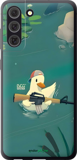 Силиконовый чехол Уточка с автоматом для Samsung Galaxy S21 FE - 6356u-2302 изображение 