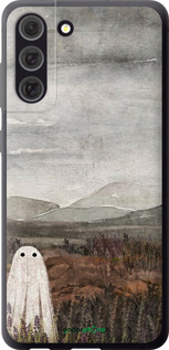 Силиконовый чехол Одинокий призрак на фоне гор для Samsung Galaxy S21 FE - 6486u-2302 изображение 