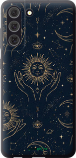Силиконовый чехол 'Celestial Harmony: Sun & Moon Gold Mystic Pattern' для Samsung Galaxy S21 FE изображение 5