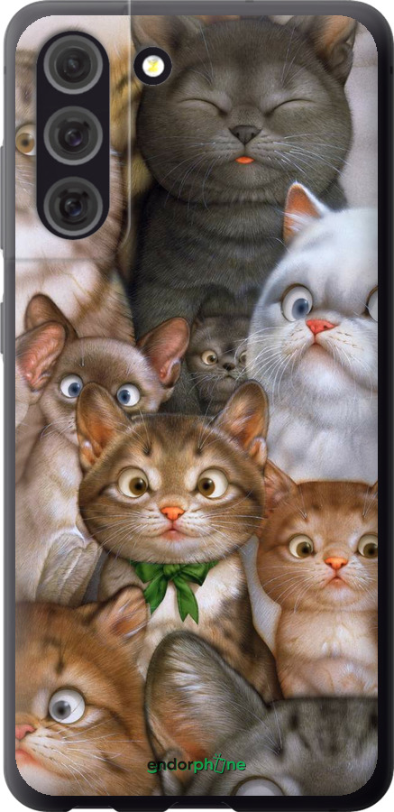 

Силіконовий чохол "Коти" для Samsung Galaxy S21 FE