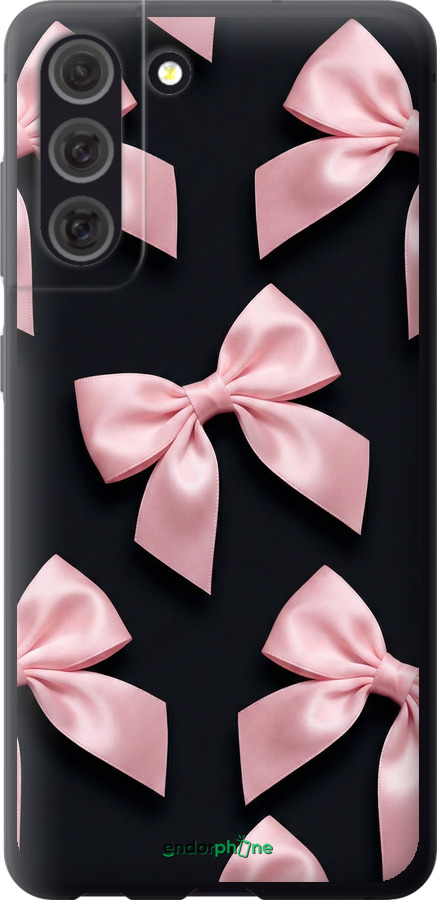 Силиконовый чехол Coquette Ribbons Dark Coquette для Samsung Galaxy S21 FE - 6767u-2302 изображение 