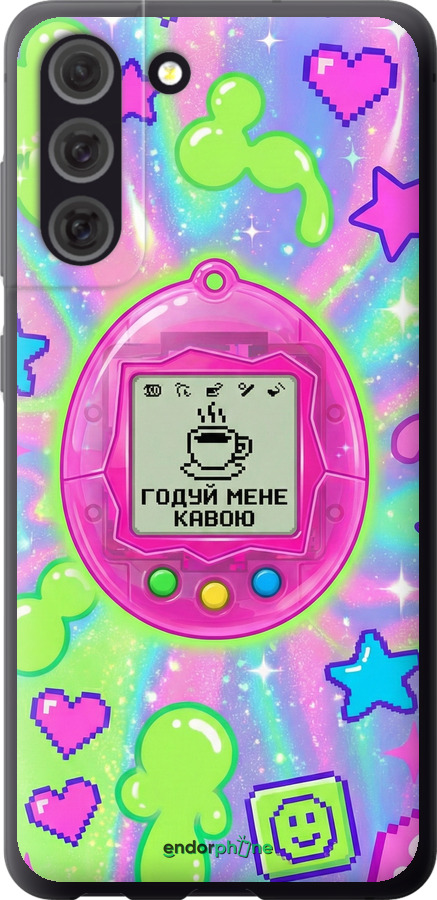 Силиконовый чехол Y2K Aesthetic Retro Pet: Годуй мене кавою для Samsung Galaxy S21 FE - 6784u-2302 изображение 