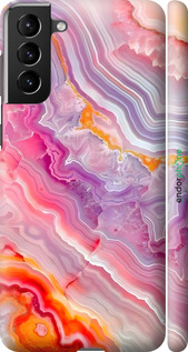3D пластиковий матовий чехол Мрамор 2 для Samsung Galaxy S21 Plus - 6307m-2115 изображение 