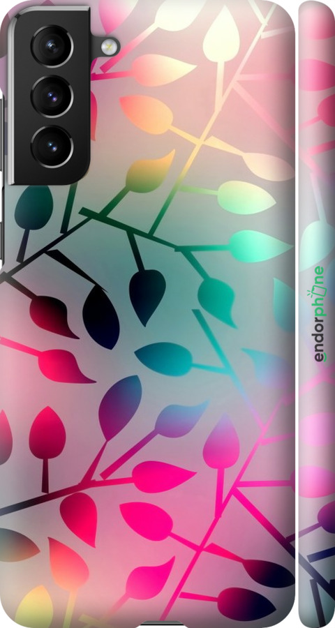 

3D пластиковий матовий чохол "Листя" для Samsung Galaxy S21 Plus