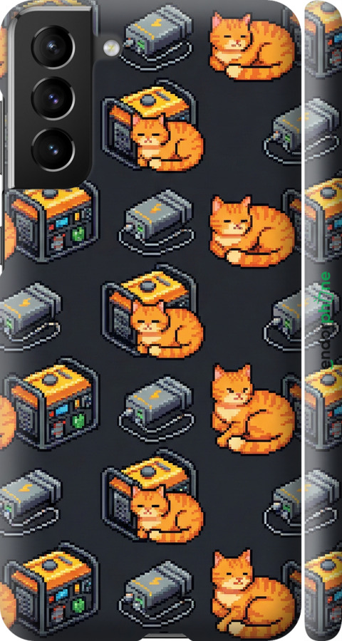 3D пластиковый матовый чехол Autonomous Zone для Samsung Galaxy S21 Plus - 6771m-2115 изображение 