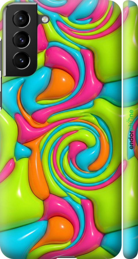 3D пластиковий матовий чехол Y2K Jelly Dream для Samsung Galaxy S21 Plus - 6780m-2115 изображение 