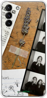 Силикон с усиленными углами чехол Aesthetic Scrapbook Collage для Samsung Galaxy S21 Plus - 6773sp-2115 изображение 