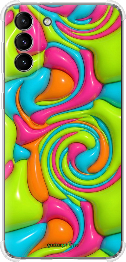 Силикон с усиленными углами чехол Y2K Jelly Dream для Samsung Galaxy S21 Plus - 6780sp-2115 изображение 