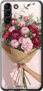 Силиконовый чехол Пионы 1 для Samsung Galaxy S21 Plus - 6705u-2115 изображение 