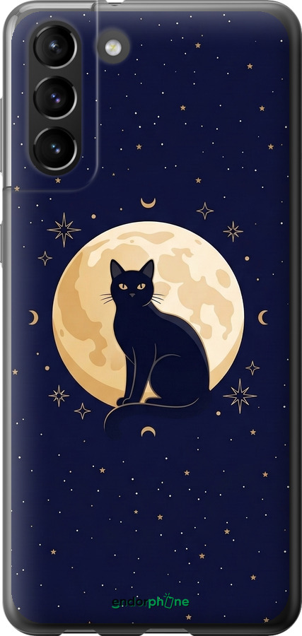 2D пластиковый чехол Cute Cat Celestial/Witchy для Samsung Galaxy S21 Plus - 6787t-2115 изображение 