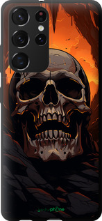 TPU чехол Череп в пещере для Samsung Galaxy S21 Ultra (5G) - 5959b-2116 изображение 