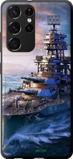 TPU чехол Военный корабль, world of tanks, wargaming для Samsung Galaxy S21 Ultra (5G) - 6461b-2116 изображение 