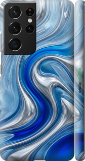 3D пластиковый матовый чехол 'Liquid Chrome' для Samsung Galaxy S21 Ultra (5G) изображение 11