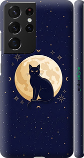3D пластиковый матовый чехол 'Cute Cat Celestial/Witchy' для Samsung Galaxy S21 Ultra (5G) изображение 17