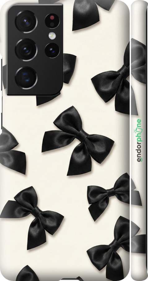 3D пластиковий матовий чехол Dark Coquette для Samsung Galaxy S21 Ultra (5G) - 6765m-2116 изображение 