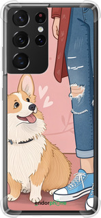 Силикон с усиленными углами чехол № 6707 для Samsung Galaxy S21 Ultra (5G) - 6707sp-2116 изображение 