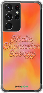 Силикон с усиленными углами чехол Aura Gradient Main Character Energy Aesthetic Y2K для Samsung Galaxy S21 Ultra (5G) - 6783sp-2116 изображение 