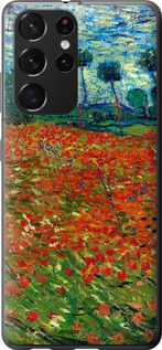 2D пластиковый чехол Винсент Ван Гог-Маковое поле для Samsung Galaxy S21 Ultra (5G) - 6466t-2116 изображение 