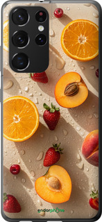 2D пластиковый чехол Фрукты 3 для Samsung Galaxy S21 Ultra (5G) - 6703t-2116 изображение 