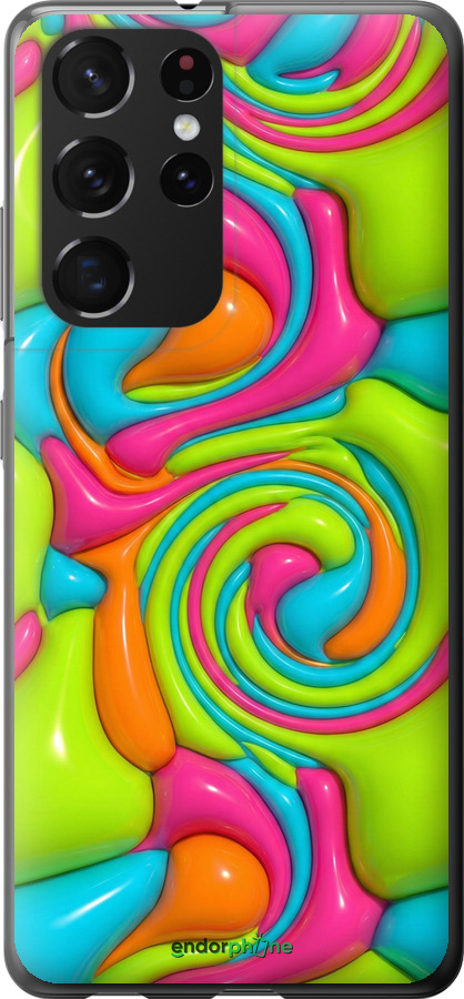 Силіконовий чехол Y2K Jelly Dream для Samsung Galaxy S21 Ultra (5G) - 6780u-2116 изображение 