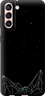 TPU чехол Чорно білі абстрактні гори для Samsung Galaxy S21 - 6437b-2114 изображение 