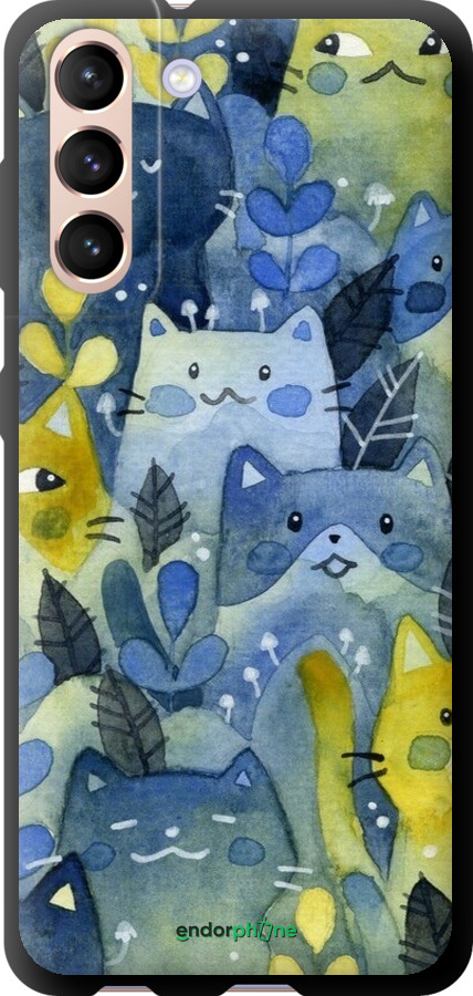 TPU чехол Із зображенням котячого лісу для Samsung Galaxy S21 - 6447b-2114 изображение 