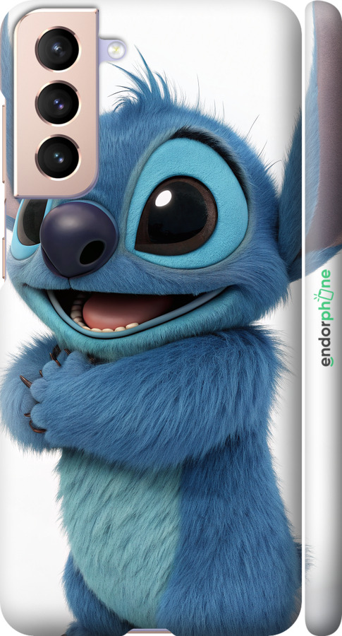 3D пластиковий матовий чехол Стіч 1 для Samsung Galaxy S21 - 6686m-2114 изображение 