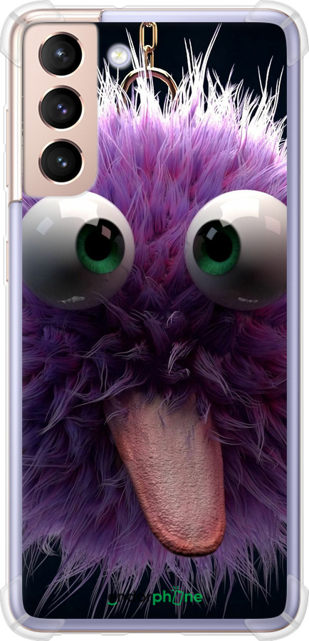 Силикон с усиленными углами чехол Пушистик для Samsung Galaxy S21 - 6017sp-2114 изображение 