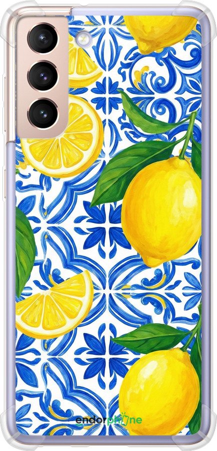 Силіконовий протиударний с посиленими кутами чехол Grocery Girl Italian Summer для Samsung Galaxy S21 - 6766sp-2114 изображение 