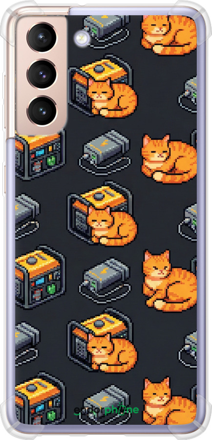 Силіконовий протиударний с посиленими кутами чехол Autonomous Zone для Samsung Galaxy S21 - 6771sp-2114 изображение 