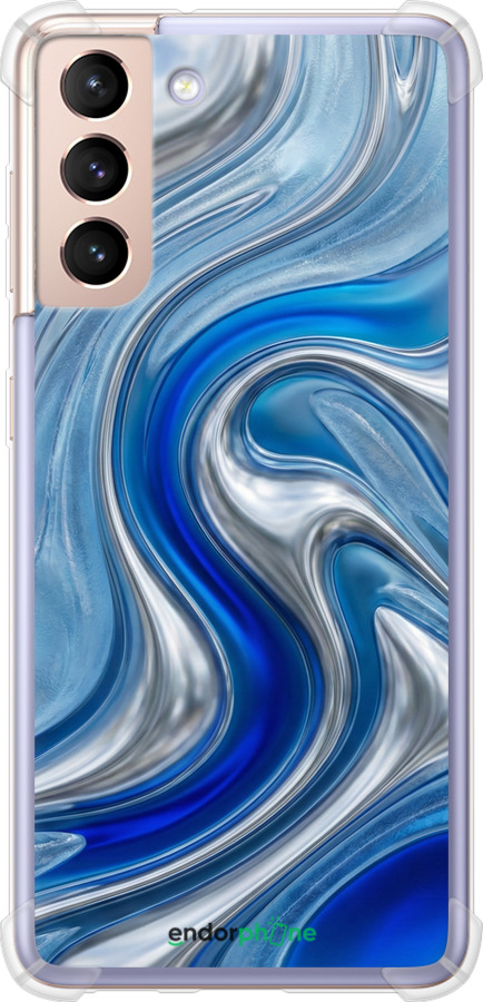 Силикон с усиленными углами чехол Liquid Chrome для Samsung Galaxy S21 - 6781sp-2114 изображение 