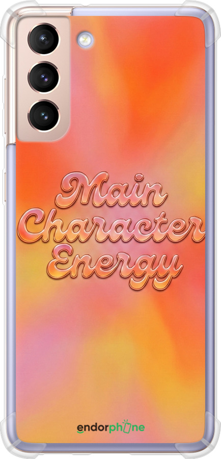 Силикон с усиленными углами чехол Aura Gradient Main Character Energy Aesthetic Y2K для Samsung Galaxy S21 - 6783sp-2114 изображение 