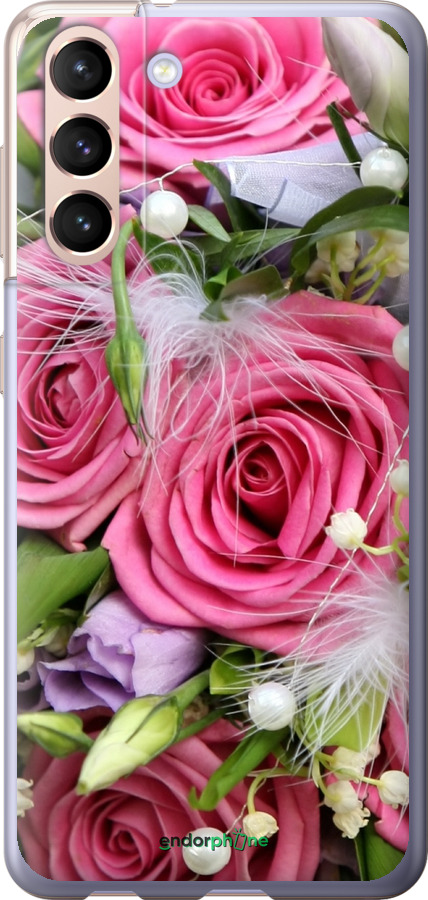 

Силіконовий чохол "Ніжність" для Samsung Galaxy S21, Рожевий