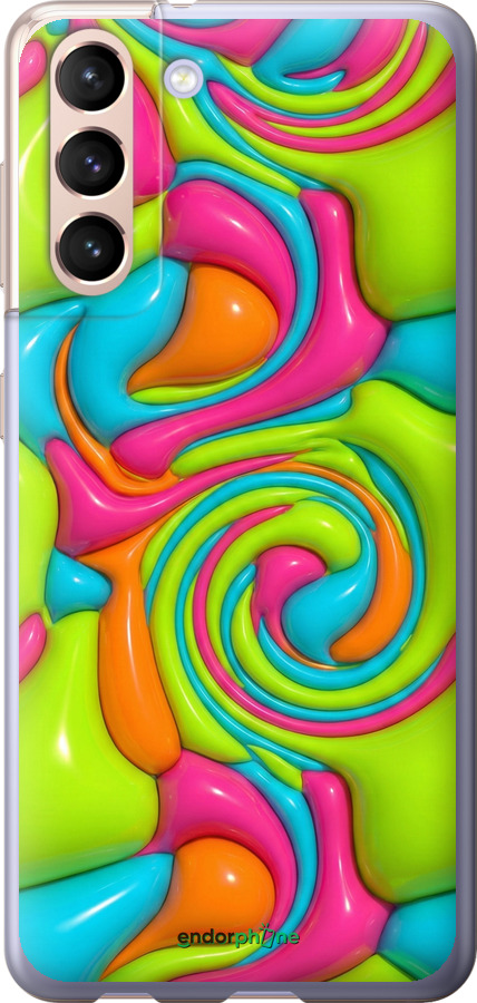 Силиконовый чехол Y2K Jelly Dream для Samsung Galaxy S21 - 6780u-2114 изображение 