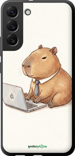 TPU чехол 'Funny Capybara CEO Working' для Samsung Galaxy S22 Plus изображение 2