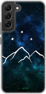 Чехол Bumper чехол Горы и звезды нарисованы на фоне галактики для Samsung Galaxy S22 Plus - 6490pc-2495 изображение 