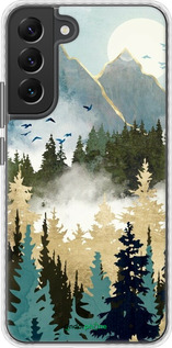Чехол Bumper чехол С изображением лесного пейзажа для Samsung Galaxy S22 Plus - 6548pc-2495 изображение 
