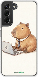 Чехол Bumper чехол Funny Capybara CEO Working для Samsung Galaxy S22 Plus - 6777pc-2495 изображение 