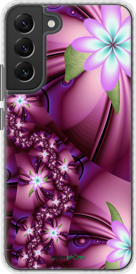 

Чохол Bumper чохол "Квіткова мозаїка" для Samsung Galaxy S22 Plus, Рожевий