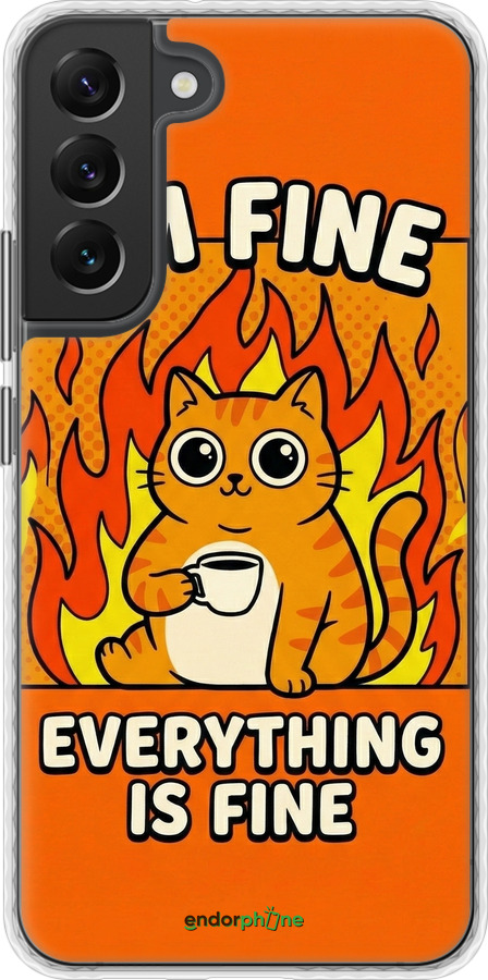 Чохол Bumper чехол Funny Cat для Samsung Galaxy S22 Plus - 6786pc-2495 изображение 