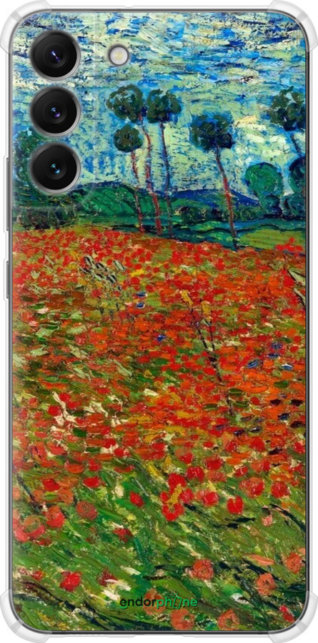 Силикон с усиленными углами чехол Винсент Ван Гог-Маковое поле для Samsung Galaxy S22 Plus - 6466sp-2495 изображение 