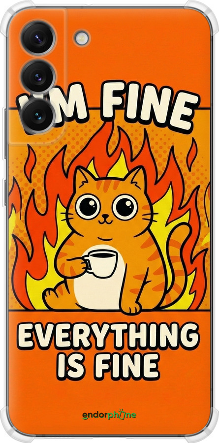 Силіконовий протиударний с посиленими кутами чехол Funny Cat для Samsung Galaxy S22 Plus - 6786sp-2495 изображение 