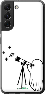 Силиконовый чехол Привидение астроном для Samsung Galaxy S22 Plus - 6444u-2495 изображение 