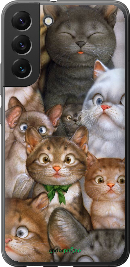 

Силіконовий чохол "Коти" для Samsung Galaxy S22 Plus